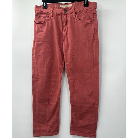 Burberry Brit Men's Slim Fit Salmon Pink Jeans – Size 30x32, Stylish & Modern - Picture 8 of 9